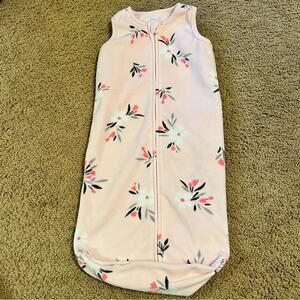 Amazon Essentials 0-6 Months Baby Girls Full Zip Sleep Sack Pink Floral